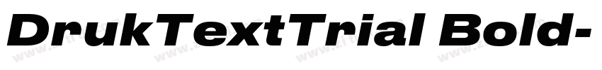 DrukTextTrial Bold字体转换